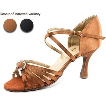 Pánské polobotky Taneční boty Tango 162D satén tělová podpatek 6,5 cm Velikost: 35