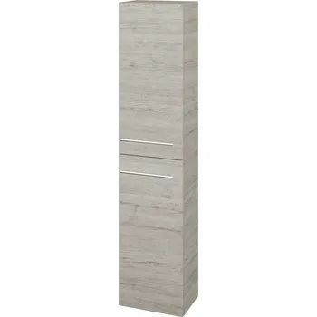 Koupelnový nábytek Dřevojas Vysoká skříň DOS SV1D2 35 - D05 Oregon / Úchytka T02 / D05 Oregon / Levé