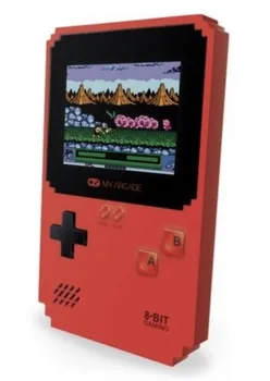 Herní konzole My Arcade Pixel Classic 300 her červená
