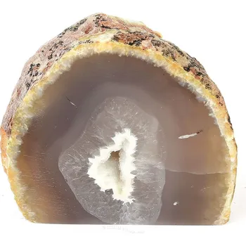 Přírodní kámen Achátová geoda s dutinkou z Brazílie 217g