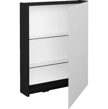 Koupelnový nábytek Dřevojas Jednodveřová galerka PREMIUM GAE 60 - L03 Antracit vysoký lesk / Pravé