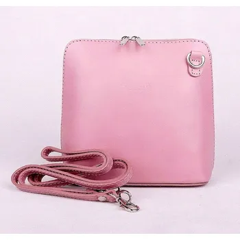 Kabelka Kožená crossbody kabelka no. 55 starorůžová
