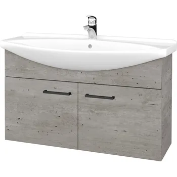 Koupelnový nábytek Dřevojas Koupelnová skříňka TAKE IT SZD2 105 - D01 Beton / Úchytka T06 / D01 Beton