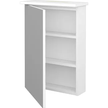 Koupelnový nábytek Dřevojas Jednodveřová galerka SANI GAO 50 - N01 Bílá lesk / Levé