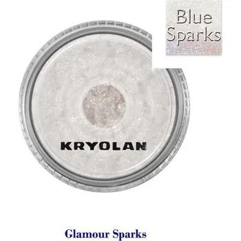 Kosmetická sada Oční stíny Kryolan GLAMOUR SPARKS BLUE modrá