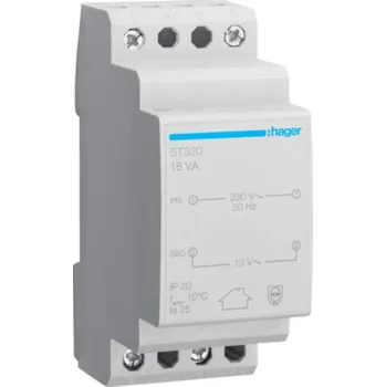Domovní zvonek Hager ST320 bezpečnostní transformátor 12 V 1.5 A