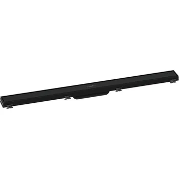 Hansgrohe RainDrain Match MATNÁ ČERNÁ Vrchní sada sprchového žlabu 900 s výškově stavitelným rámem