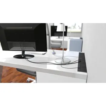 Nábytkové kování In-Design Kabelová průchodka FRAME černá - různé délky Délka průchodky (mm): 200