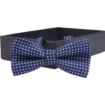 Motýlek Amparo Miranda® Dětský motýlek s puntíky P002 tmavě modrý