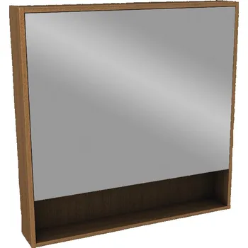 Koupelnový nábytek Ovum teak zrcadlová skříňka 80x80 cm 88329000