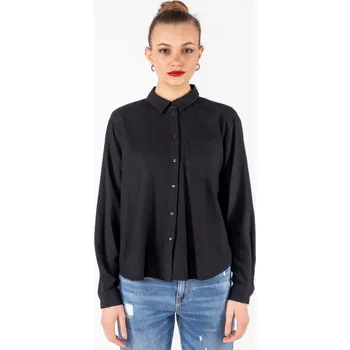 Dámská košile Vero Moda dámská lněná košile Jesmilo černá Velikost: S