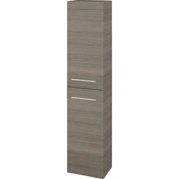 Koupelnový nábytek Dřevojas Vysoká skříň DOS SV1D2 35 - D03 Cafe / Úchytka T04 / D03 Cafe / Pravé
