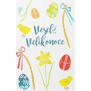 Glassor Velikonoční pohlednice 10 x 15 cm grafika Evelíny Vaněčkové