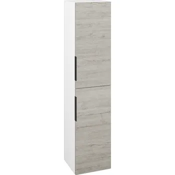 Koupelnový nábytek Dřevojas Vysoká skříň DOS SVD2 35 - N01 Bílá lesk / Úchytka T07 / D05 Oregon / Pravé