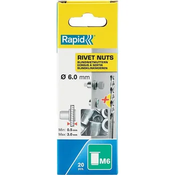Matice Matice nýtovací Rapid M6, 20ks