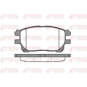 Brzdová destička Sada brzdových destiček, kotoučová brzda REMSA 1143.00