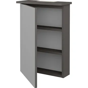 Koupelnový nábytek Dřevojas Jednodveřová galerka SANI GAO 50 - N06 Lava / Levé