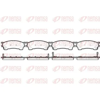 Brzdová destička Sada brzdových destiček, kotoučová brzda REMSA 0415.04