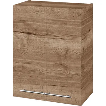 Koupelnový nábytek Dřevojas Horní skříňka DOS SYD2 60 - D21 Tobacco / Úchytka T02 / D21 Tobacco