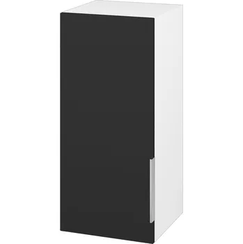 Koupelnový nábytek Dřevojas Horní skříňka SYD 35 - N01 Bílá lesk / Úchytka T05 / L03 Antracit vysoký lesk / Levé