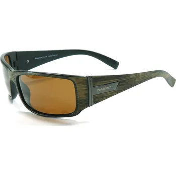 Sluneční brýle Polarizační brýle POLARIZED ACTIVE SPORT 2MF11 zelené dřevo rám, hnědé sklo