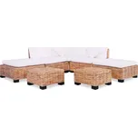 Sedací souprava 18 kusů přírodní ratan