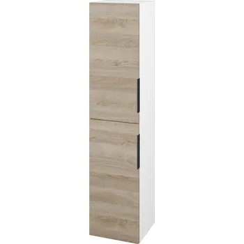 Koupelnový nábytek Dřevojas Vysoká skříň DOS SVD2 35 - N01 Bílá lesk / Úchytka T07 / D17 Colorado / Levé