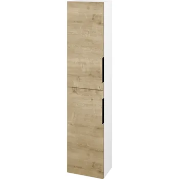 Koupelnový nábytek Dřevojas Vysoká skříň DOS SV1D2 35 - N01 Bílá lesk / Úchytka T07 / D09 Arlington / Levé