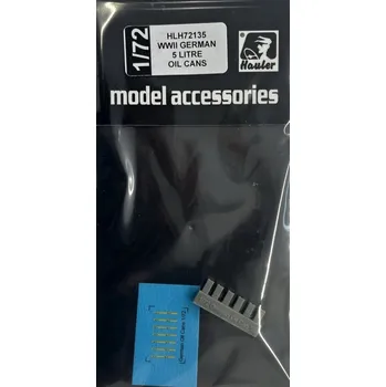 Plastikový model 1/72 German WWII 5 litre OIL CANS (6 pcs.)