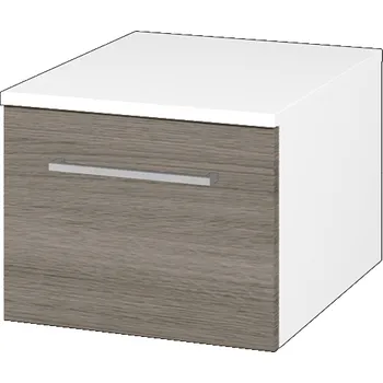 Koupelnový nábytek Dřevojas Nízká skříňka DOS SNZ1 40 - N01 Bílá lesk / Úchytka T04 / D03 Cafe