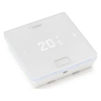 Termostat REHAU NEA SMART 2.0 prostorový termostat HBW s teplotním čidlem a čidlem vlhkosti, bílý - kabelová verze, 13280041004