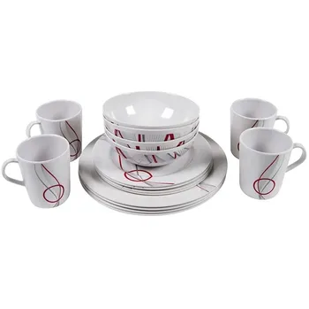 jídelní souprava Camp4 Imola 16 ks bílá