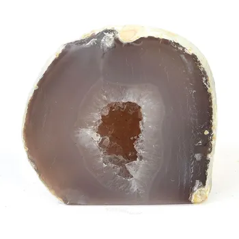 Přírodní kámen Achát geoda s dutinkou (Brazílie) 161g