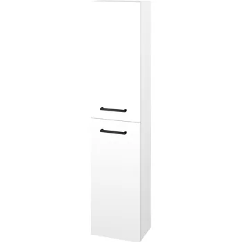 Koupelnový nábytek Dřevojas Vysoká skříň DOOR SV1D2 35 - N01 Bílá lesk / Úchytka T06 / L01 Bílá vysoký lesk / Levé