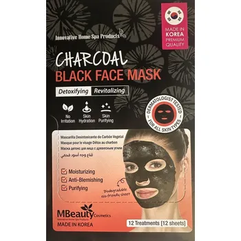 Pleťová maska Obličejová detoxikační maska s dřevěným uhlím Becasan Nature