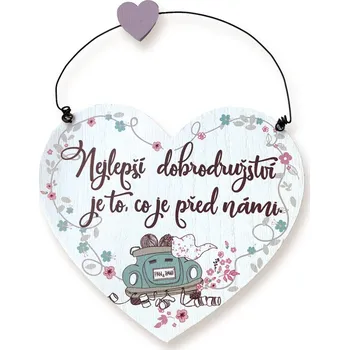 Nekupto Dřevěná cedulka Nejlepší dobrodružství