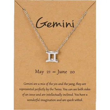 Souprava šperků Přívěsek znamení zvěrokruhu - Blíženci