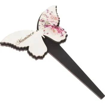Dřevěný zápich motýlek 9 cm - mamince