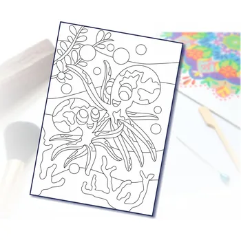 Radost v písku Šablona na pískování chobotnice kamarádky Varianta: A5 (148 x 210 mm)