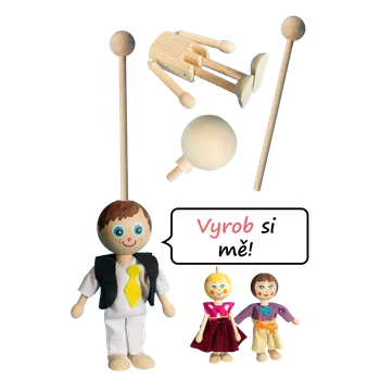 loutka Kreativní sada - človíček