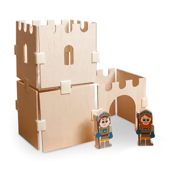 Dřevěná hračka Dřevěná stavebnice Hrad - malý