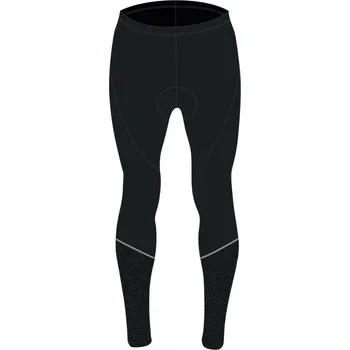 Cyklistické kalhoty kalhoty FORCE MAZE do pasu s vložkou, černé XL