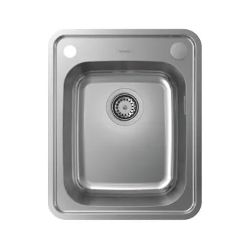 Nerezový dřez Hansgrohe S41 NEREZOVÁ OCEL S412-F340 Vestavný dřez 340