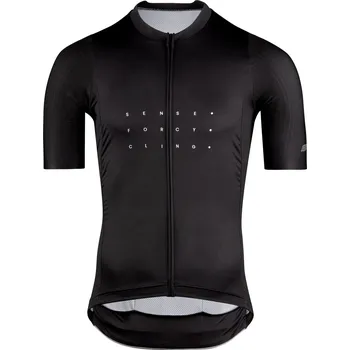Cyklistické oblečení dres FORCE SENSE krátký rukáv, černý L