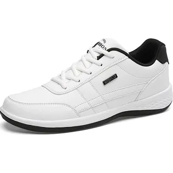 Pánské tenisky Každodenní pánské boty pohodlné tenisky kontrastní Barva: Bílá, Velikost: 48