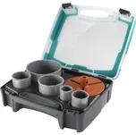 Wolfcraft 5424000 Sada nástavců vrtacích korunek, sypané tvrdokovem, 7-dílná