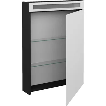 Koupelnový nábytek Dřevojas Jednodvéřová galerka MAX GAO 60 - N03 Graphite / Pravé