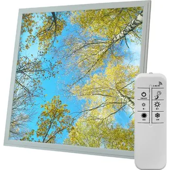 Dětské svítidlo Dekorativní LED panel ORTUS - motiv břízy - stmívatelný