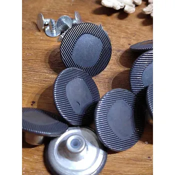 Knoflík Riflový knoflík Jeans velikost 32" černý