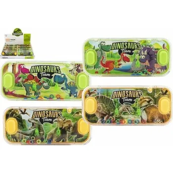 Hlavolam Vodní hra hlavolam 15x7cm plast dinosaurus 4 druhy 24ks v boxu